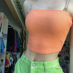Orange tube top